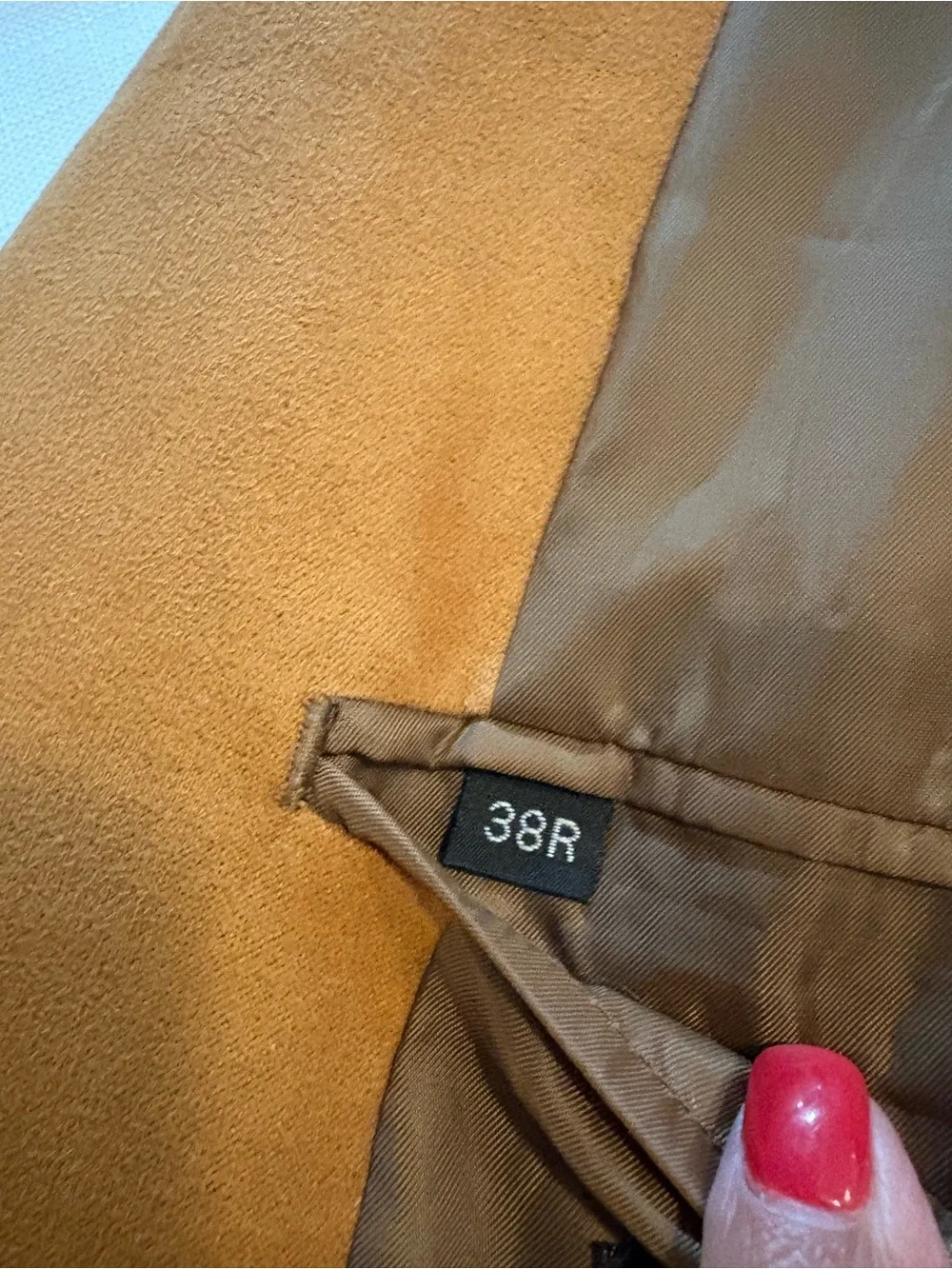 Men's Suede Sport Coat in Camel Tan - Classic Two-Button Blazer